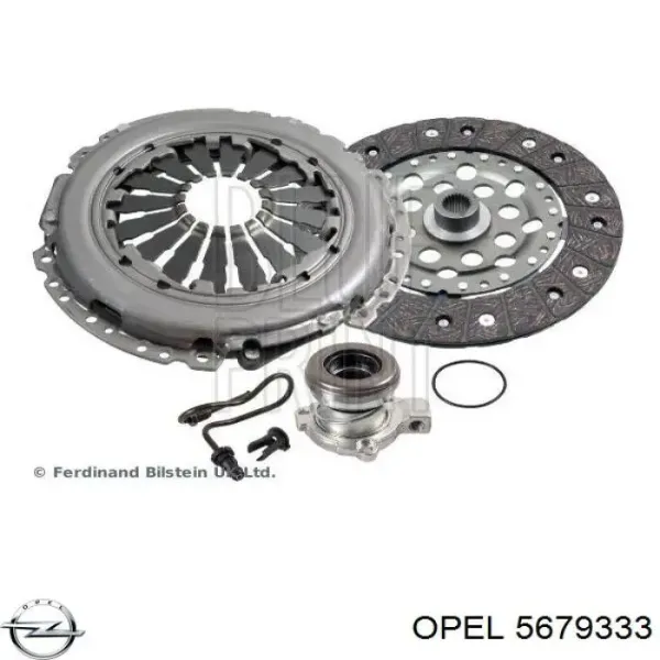 5679333 Opel робочий циліндр зчеплення в зборі з витискним