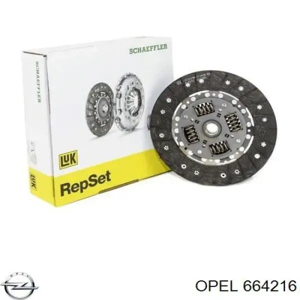 Диск зчеплення 664216 Opel