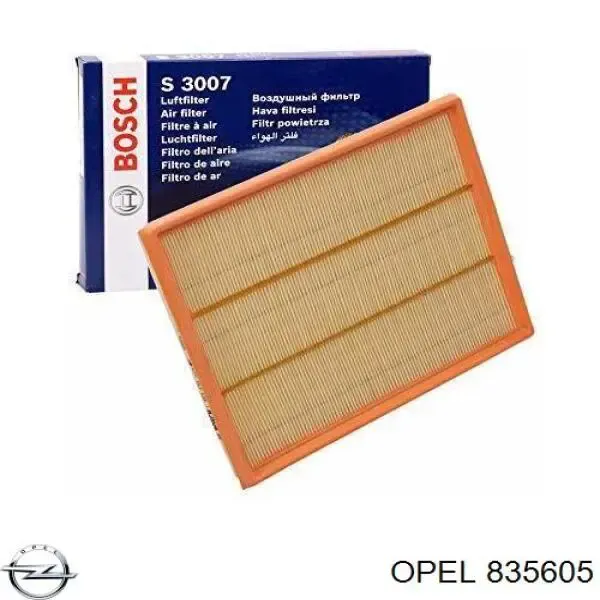 Повітряний фільтр 835605 Opel