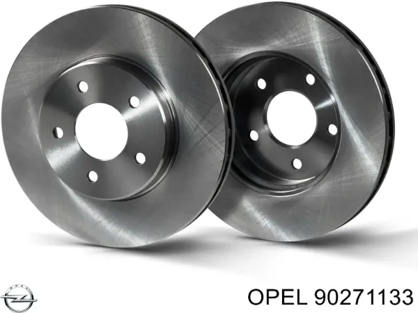 Гальмівні диски передні 90271133 Opel
