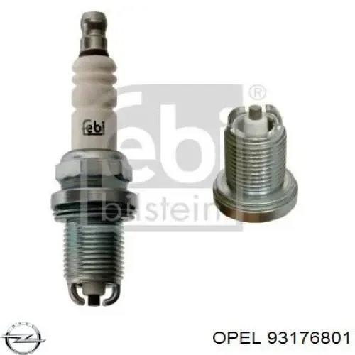 Свічки запалювання 93176801 Opel
