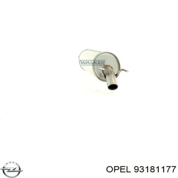 Глушник, задня частина 5852369 Opel