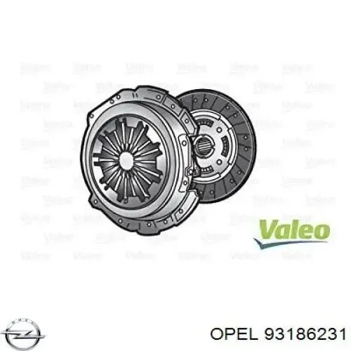Диск зчеплення 93186231 Opel