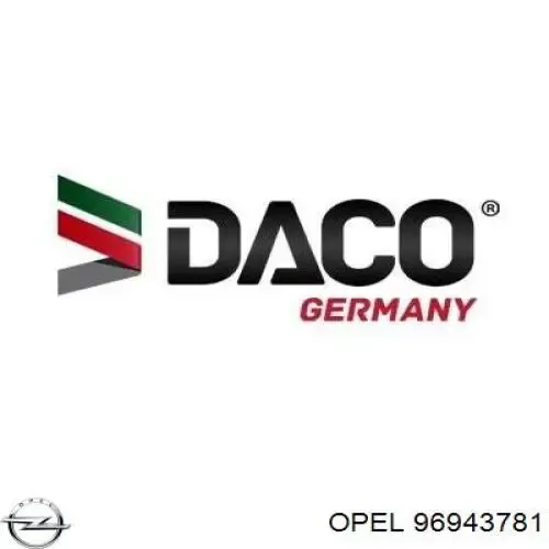 Амортизатор задній, лівий 96943781 Opel