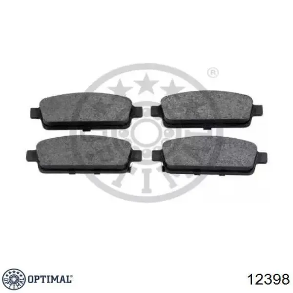 Задні гальмівні колодки 12398 Optimal