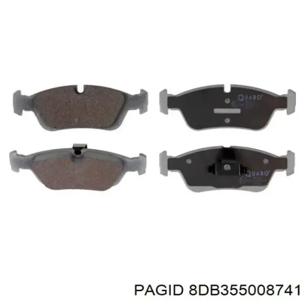Передні тормозні колодки 8DB355008741 HELLA-PAGID