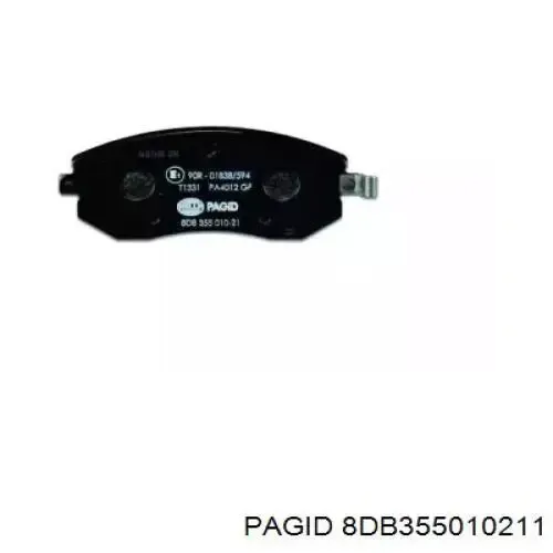 Передні тормозні колодки 8DB355010211 HELLA-PAGID