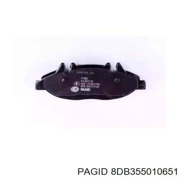 Передні тормозні колодки 8DB355010651 HELLA-PAGID