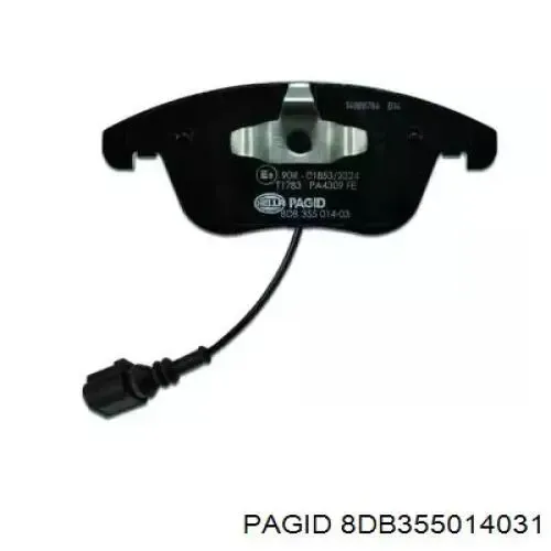 Передні тормозні колодки 8DB355014031 HELLA-PAGID