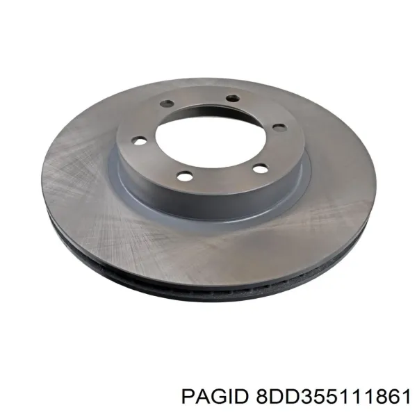 Гальмівні диски передні 8DD355111861 HELLA-PAGID