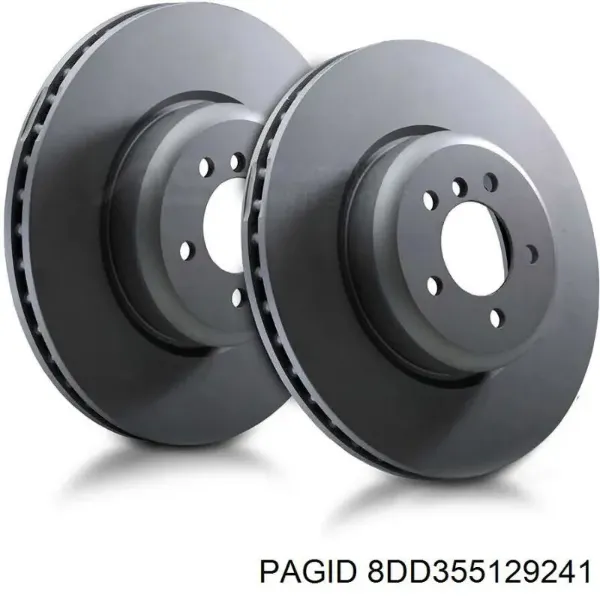 Гальмівні диски передні 8DD355129241 HELLA-PAGID