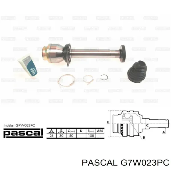 ШРУС внутрішній правий G7W023PC Pascal