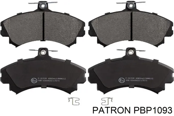 Передні тормозні колодки PBP1093 Patron