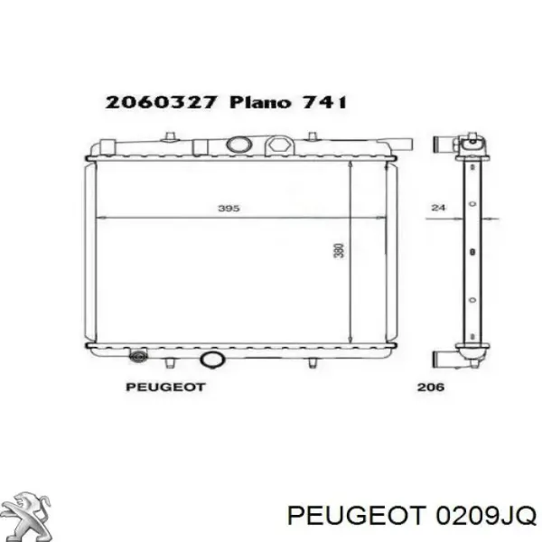 Прокладка ГБЦ 0209JQ Peugeot/Citroen