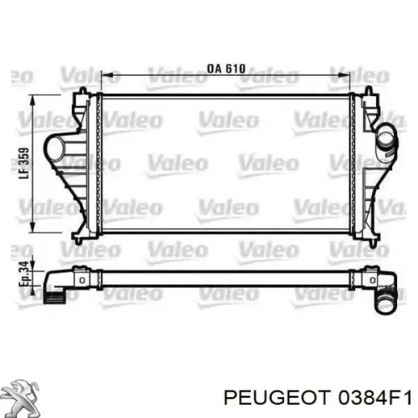 Інтеркулер Peugeot 605 6B