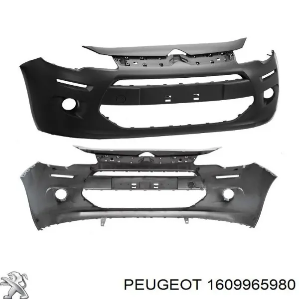 Передній бампер 1609965980 Peugeot/Citroen
