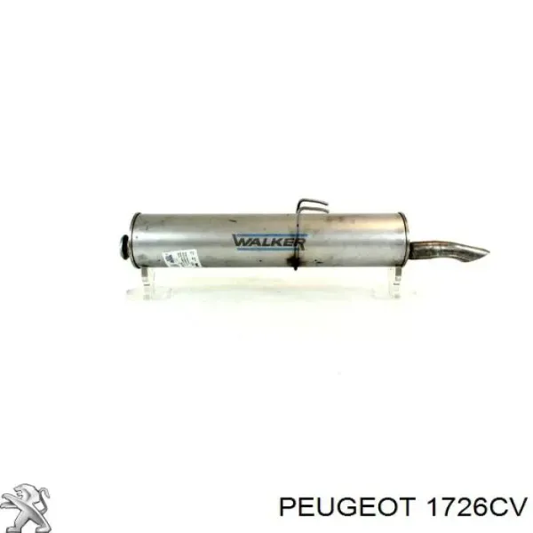 Глушник, задня частина 1726CV Peugeot/Citroen