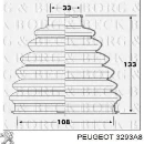 Пыльник шруса наружный PEUGEOT 3293A8