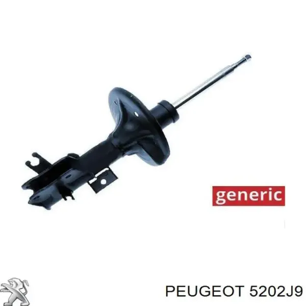 Амортизатора передній лівий 5202J9 Peugeot/Citroen
