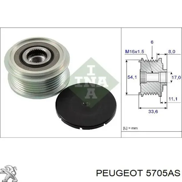 Генератор 5705AS Peugeot/Citroen