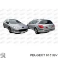 Дзеркальний елемент дзеркала заднього виду, лівого PEUGEOT 00008151GV