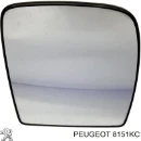 Зеркальный элемент зеркала заднего вида PEUGEOT 8151KC Зеркальный элемент зеркала заднего вида PEUGEOT 8151KC
