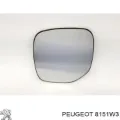 Дзеркальний елемент дзеркала заднього виду, лівого PEUGEOT 00008151W3