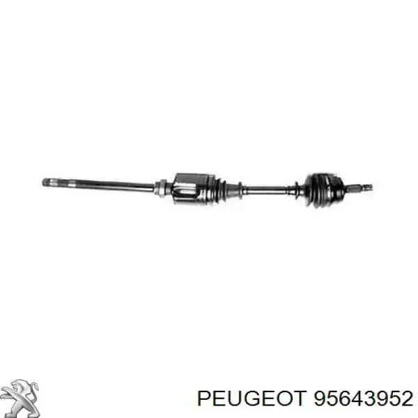 Піввісь права 95643952 Peugeot/Citroen