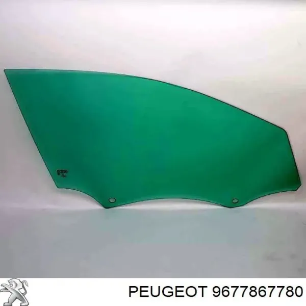 Скло передніх дверей, правою 9677867780 Peugeot/Citroen