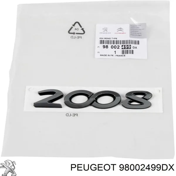  98002499DX Peugeot/Citroen
