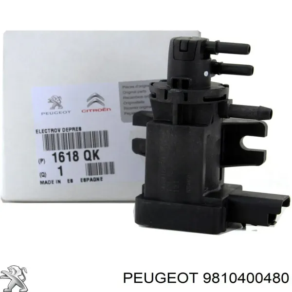 Клапан перетворювач тиску наддуву (соленоїд) 9810400480 Peugeot/Citroen