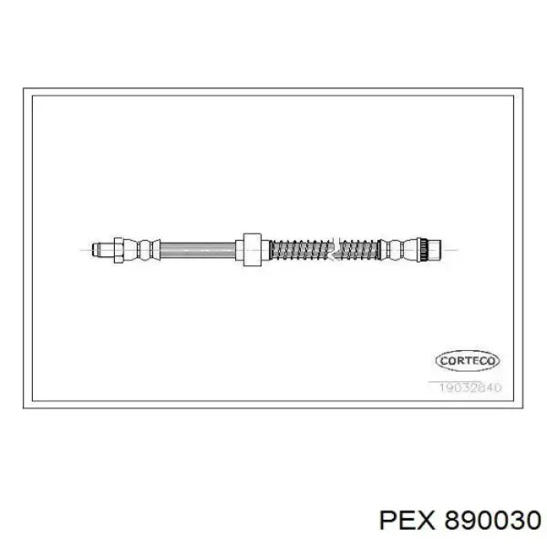 Гальмівні шланги передні 890030 PEX