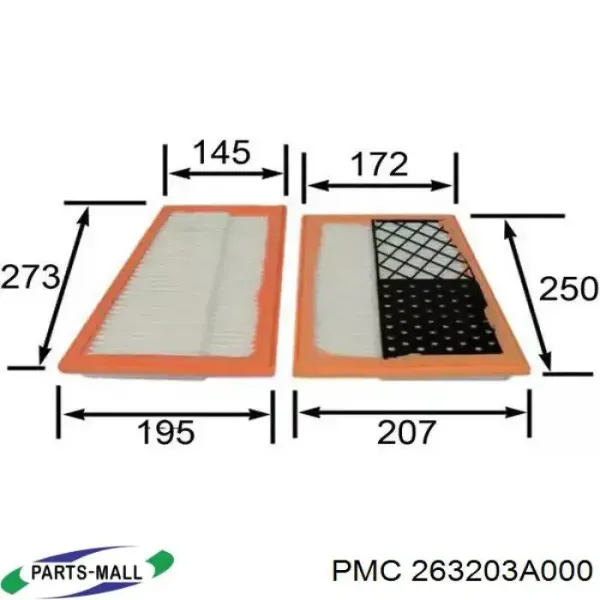 Масляний фільтр 263203A000 Parts-Mall