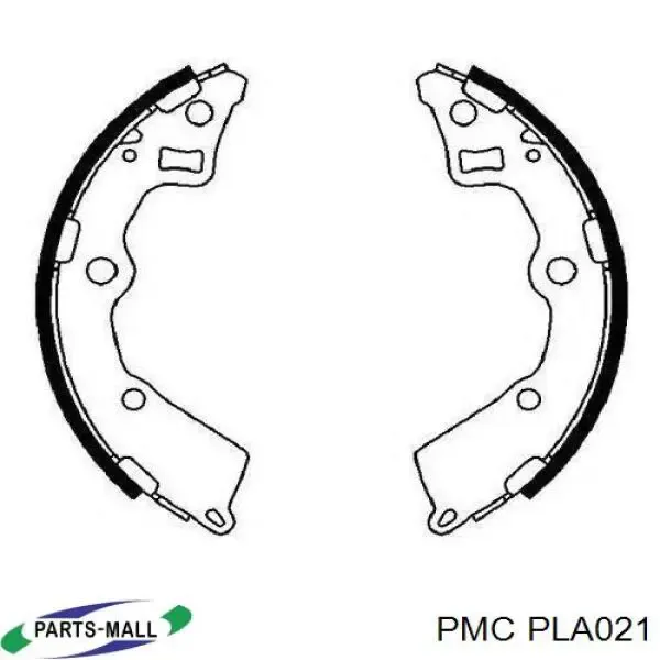 Колодки гальмові задні, барабанні PLA021 Parts-Mall