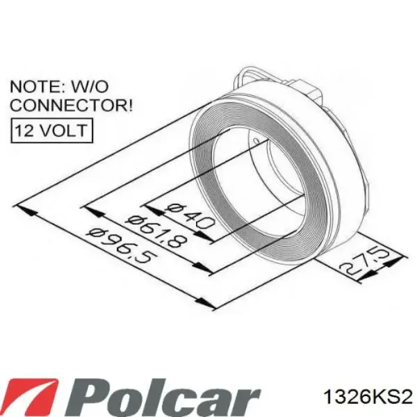 Компресор кондиціонера 1326KS2 Polcar