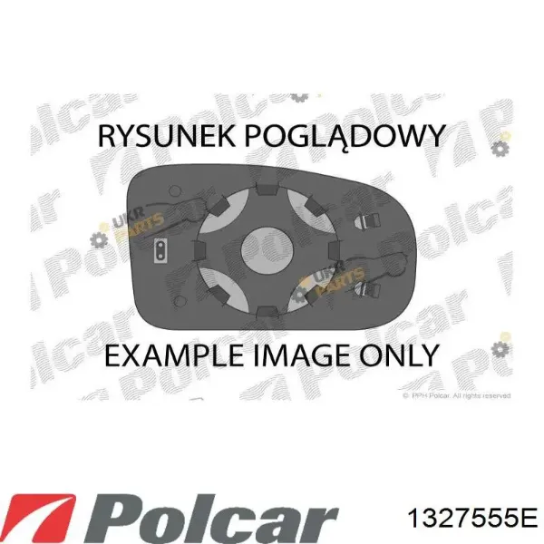 Дзеркальний елемент дзеркала заднього виду, правого 1327555E Polcar