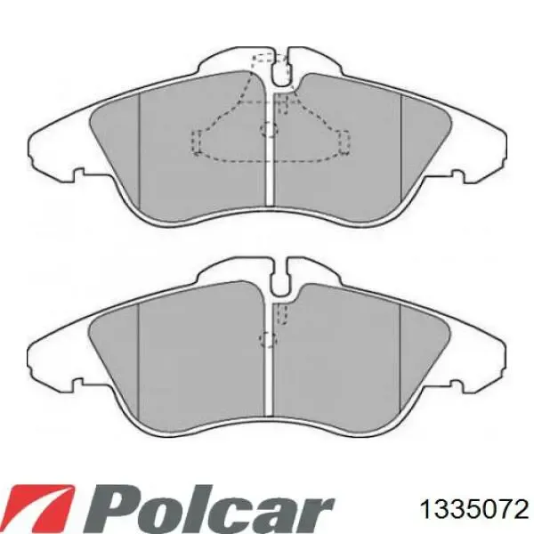 Передній бампер 1335072 Polcar