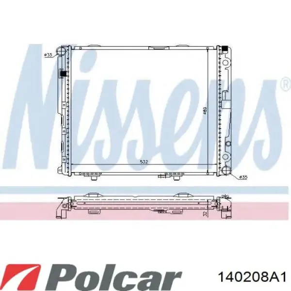 Радіатор 140208A1 Polcar