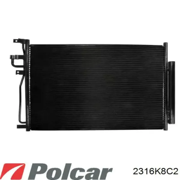 Радіатор кондиціонера 2316K8C2 Polcar