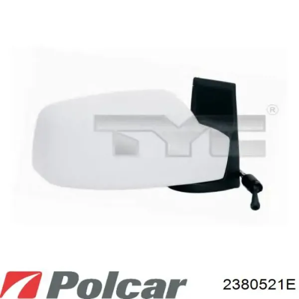 Ліве бокове дзеркало 2380521E Polcar
