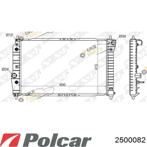 Радіатор 2500082 Polcar