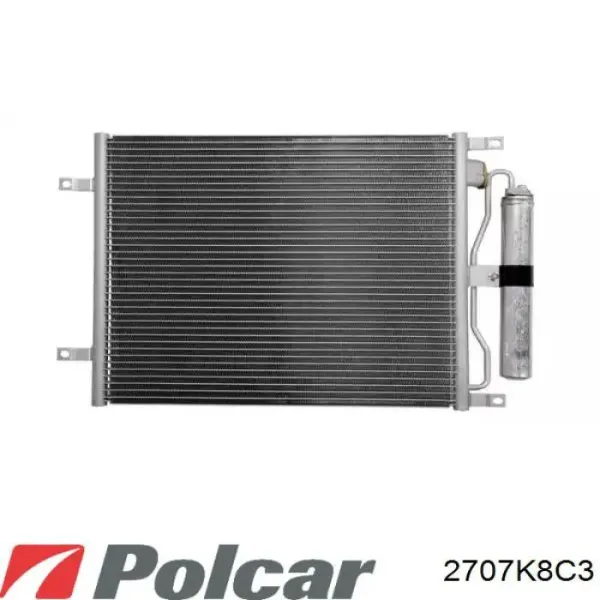 Радіатор кондиціонера 2707K8C3 Polcar
