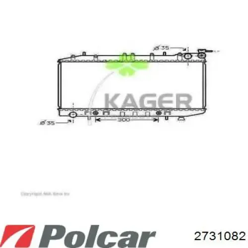 Радіатор 2731082 Polcar