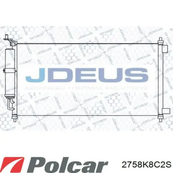 Радіатор кондиціонера 2758K8C2S Polcar