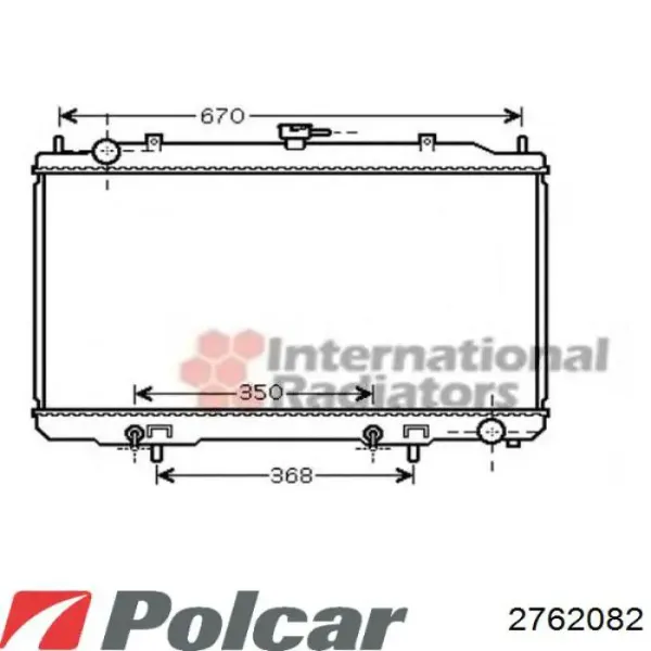 Радіатор 2762082 Polcar