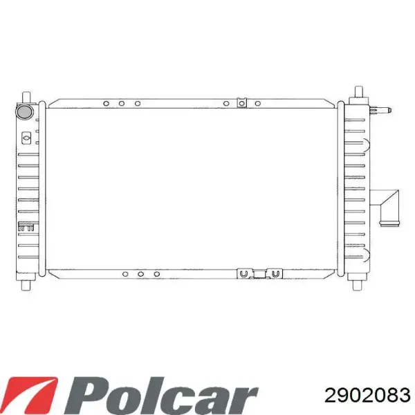 Радіатор 2902083 Polcar