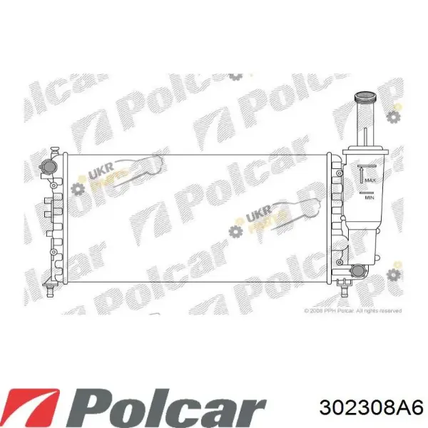 Радіатор 302308A6 Polcar