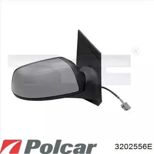 Дзеркальний елемент дзеркала заднього виду, правого 3202556E Polcar