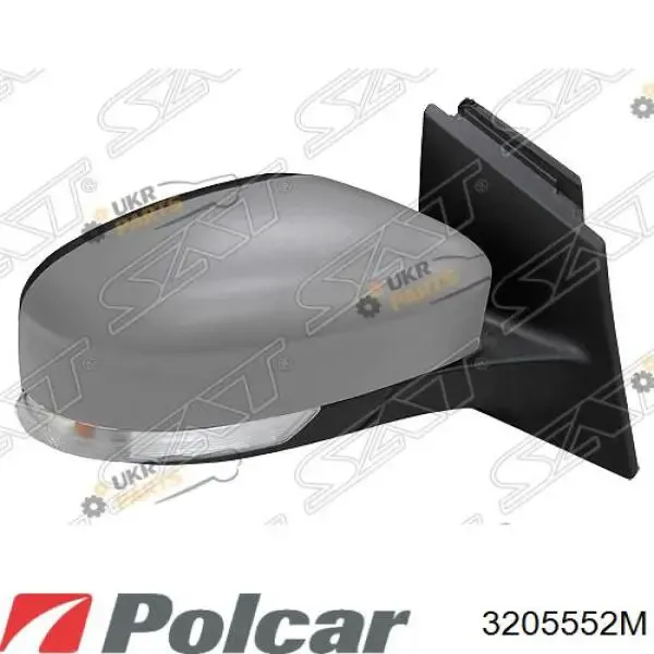 Дзеркальний елемент дзеркала заднього виду, правого 3205552M Polcar
