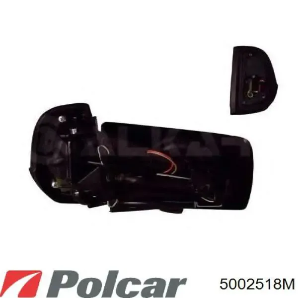 Ліве бокове дзеркало 5002518M Polcar